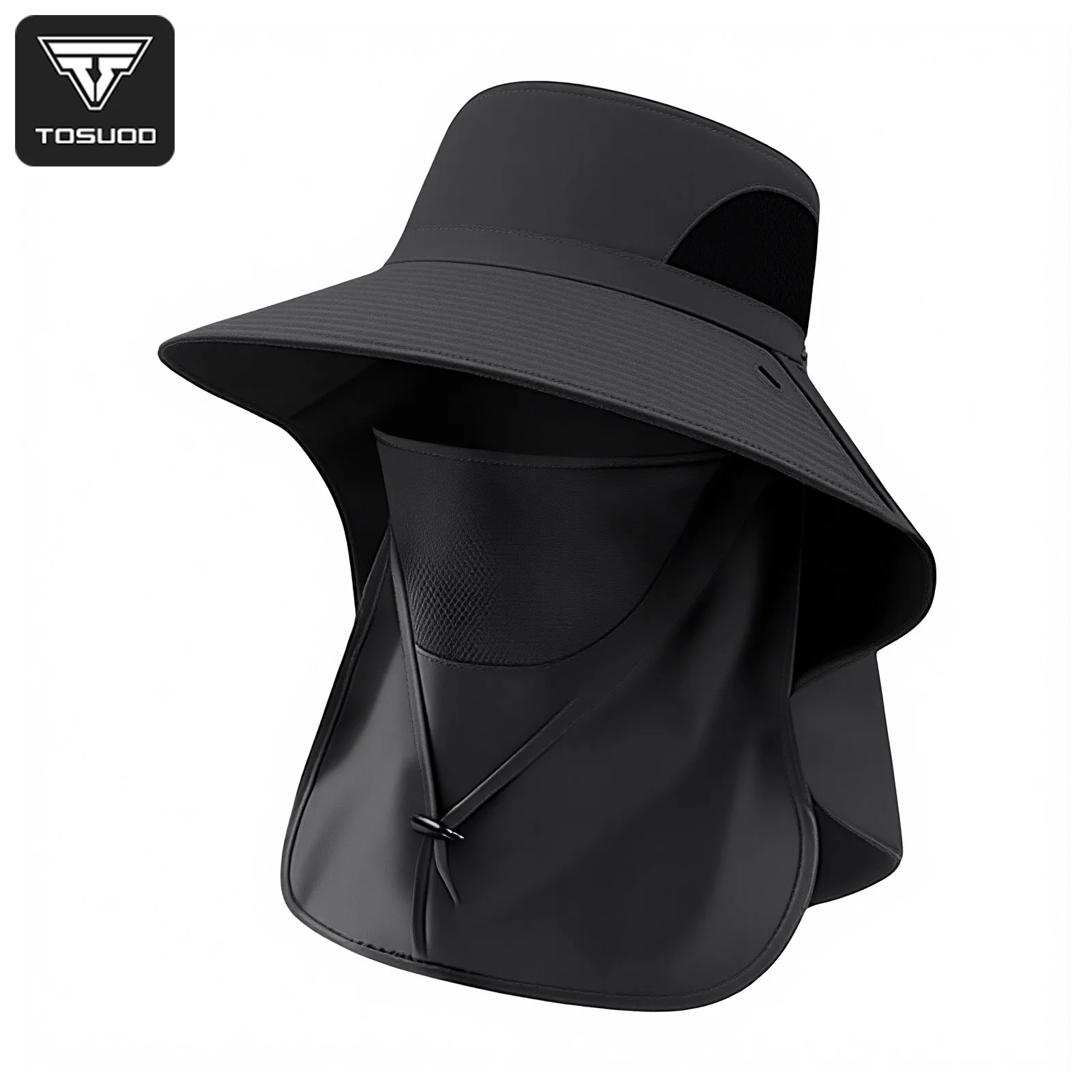Sommer-Sonnenhüte mit UV-Schutz, Outdoor-Jagd- und Angelkappe für Herren und Damen, Wander- und Camping-Visor, Bucket Hat mit Nackenschutz, Fischerhut