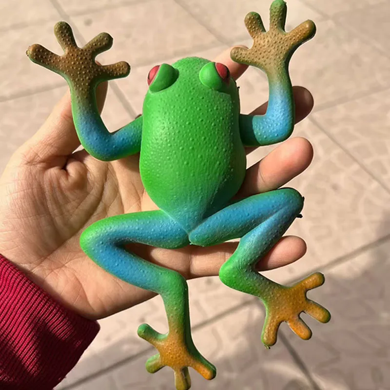 واقعية الضفدع أشياء غريبة المزحة مضحك الكمامة الهدايا بسط الإجهاد الإغاثة لعب للمراهقين بنين بنات هدايا الحفلات تخزين المواد