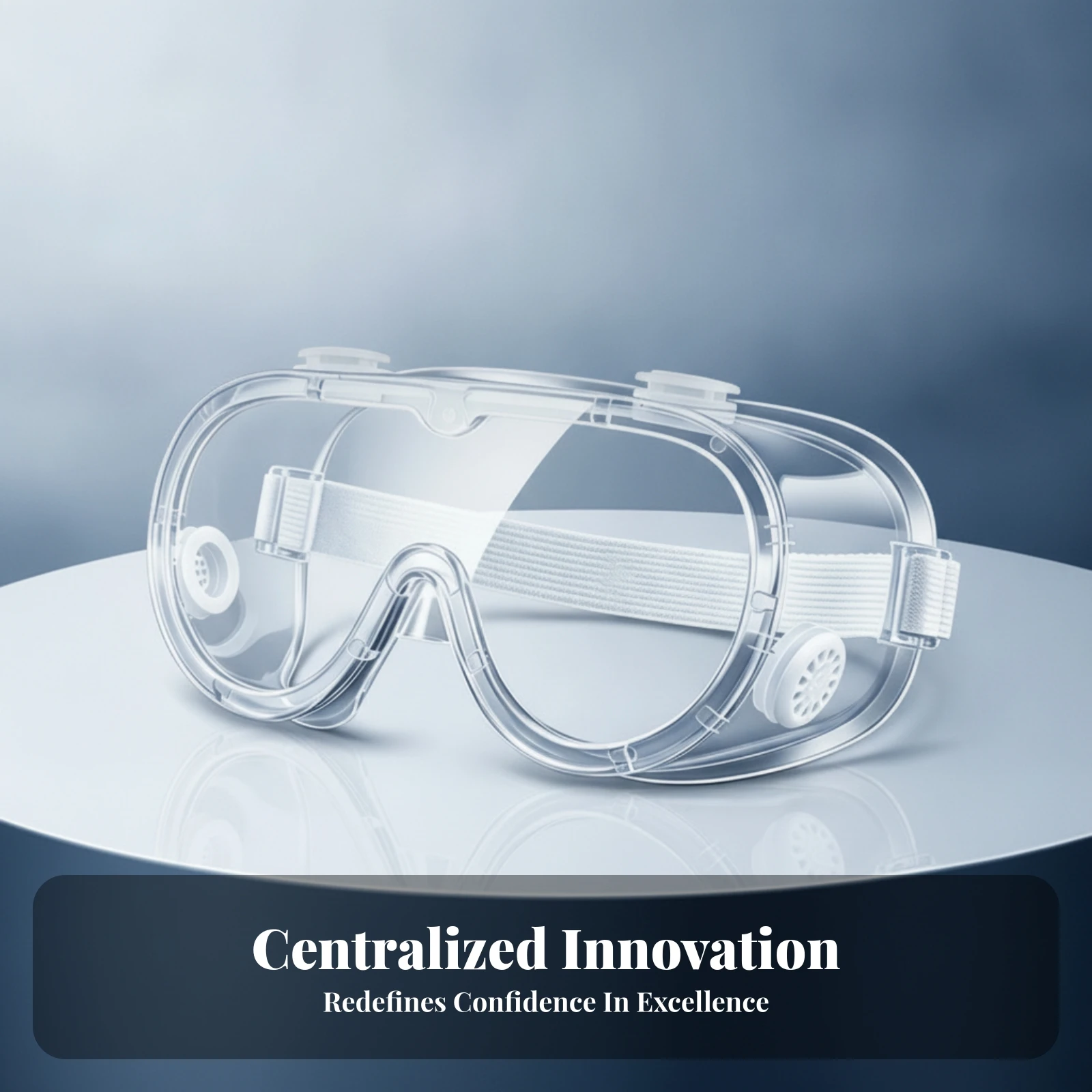 3 Pieces Wrap Around Safety Goggles PC Material Clear Safety Goggles Sealed Safety Eyewear Transparent