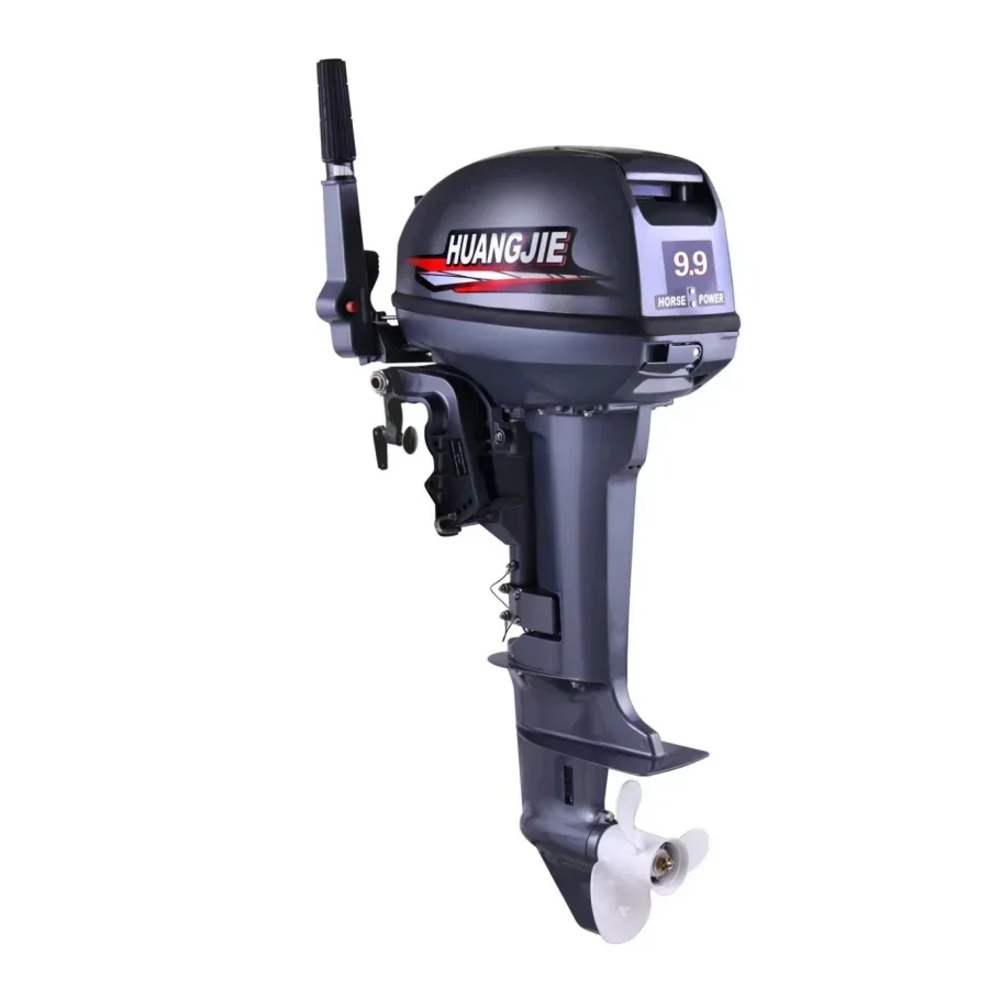 

9.9hp 2-stroke Outboard Engine Tiller Control Water Cooling System Suitable Suit 4-5m Ships 246cc Outboard Motor