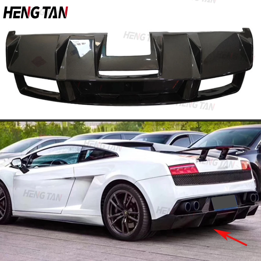 

Carbon Fiber Car Rear Bumper Diffuser Lip For Lamborghini Huracán 560 LP550 Spoiler Upgrade body kit