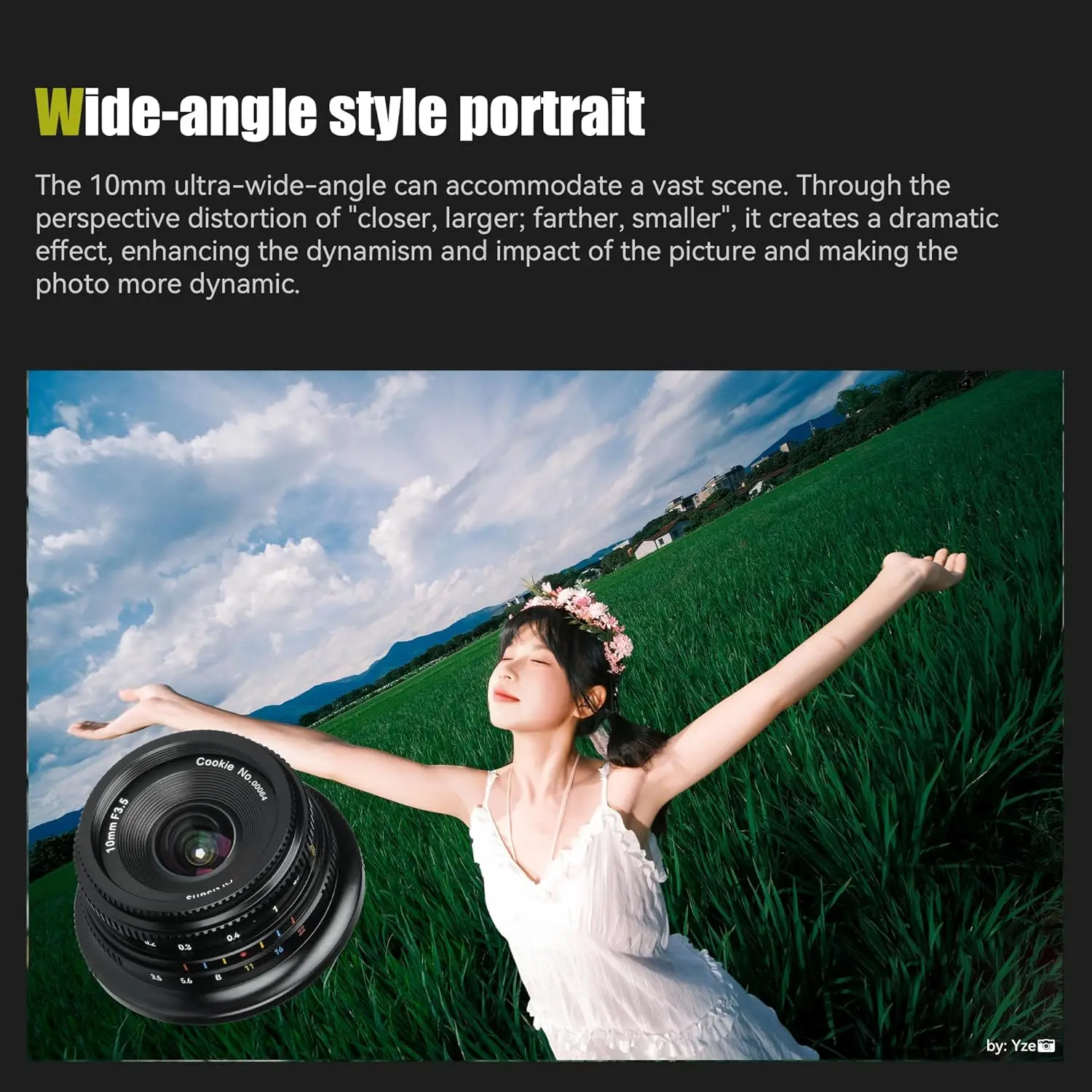 7artisans APS-C 10mm F3.5 Standard Prime Mirrorless Camera Lens for Humanities Photography with Sony E Fujifilm XF Nikon Z M43