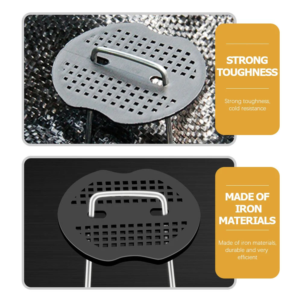 

25Pcs U-Shaped Gardening Stakes Durable Lightweight Tent Canopy Tarp Fixing Tools Gardening Stakes Tent Nails Ground Peg