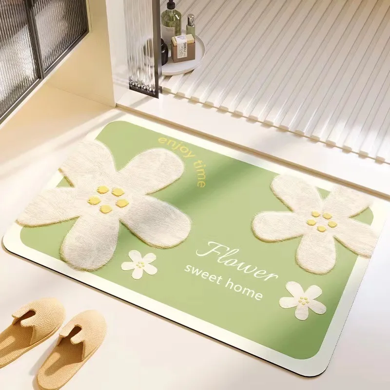 

Коврик для ванной из технологичной ткани, мягкий, противоскользящий, влаговпитывающий, быстросохнущий, для туалета, прихожей, зоны умывальника