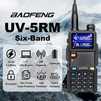 BAOFENG UV-5RM 10W Multi-Band Radio Ham Radio Long Rang Handheld Radio for Walkie Talkie Portable Two-Way Radio Air-Band 5R UP