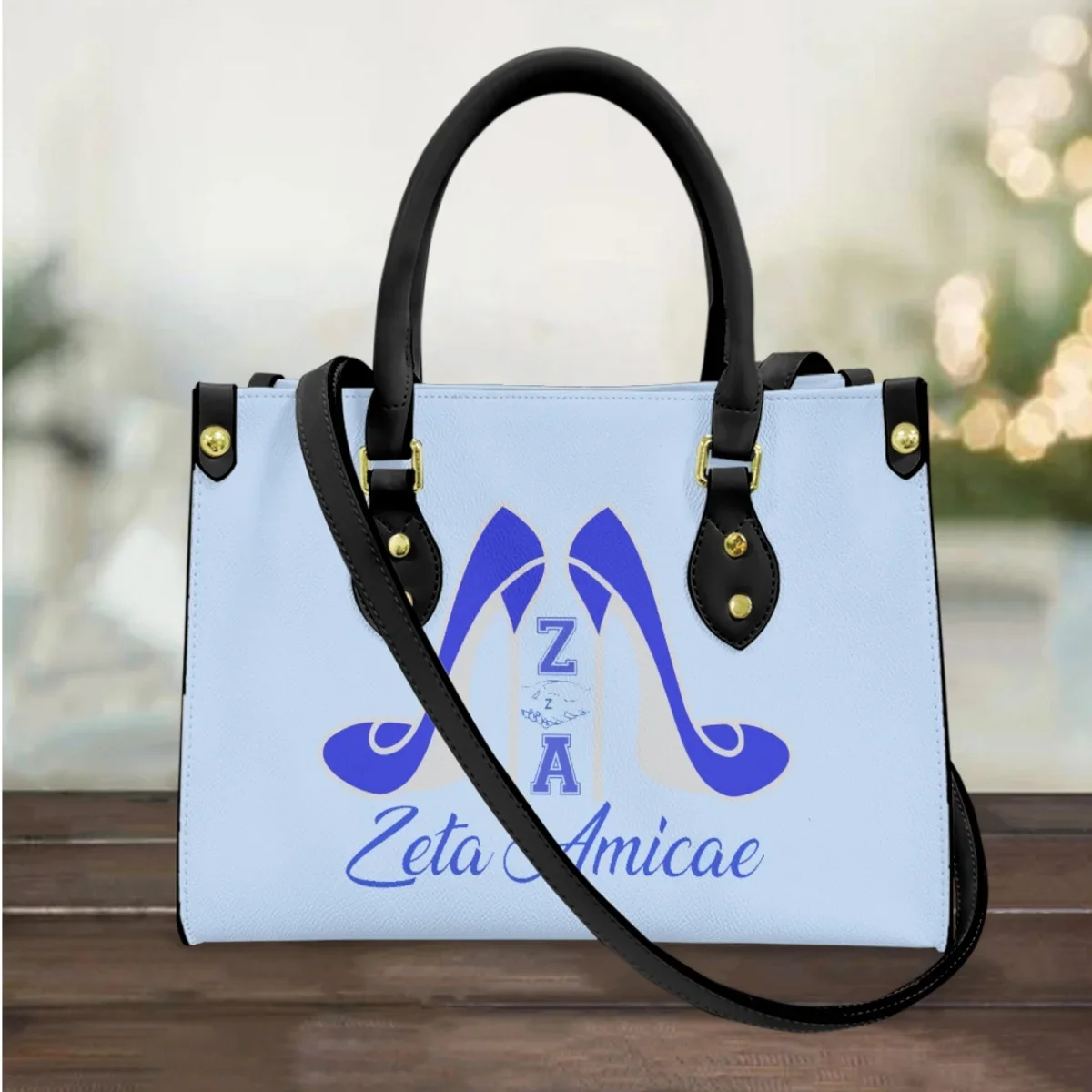 

Zeta Amicae Luxury Designer PU Leather Tote Bags Top Handle Casual Messenger Bags Social Party Gift Fashion Shoulder HandBags