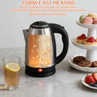 Travel Electric Kettle Tea Coffee 2L Stainless Steel Portable Water Boiler Pot For Hotel Family Trip Kitchen Smart Kettle Pot 5