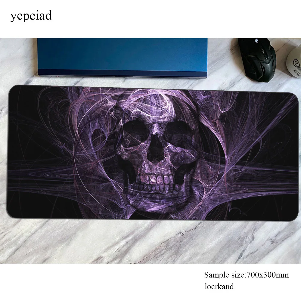 Dark Horror Skull Mouse Pad Mats Non-Slip Computer Mouse Mat Gaming Accessories Gamers Printed Mousepad Keyboard Games Gamer