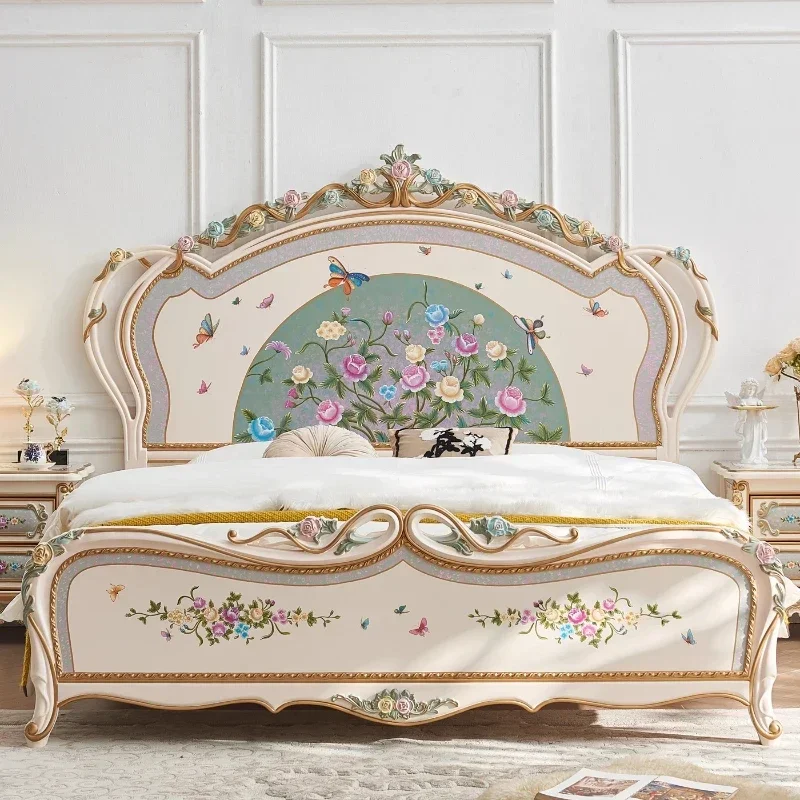 180x200cm furniture princess bed luxury king sizebed Base beds and frames Bed double Headboard frames andbed bases bedroom home