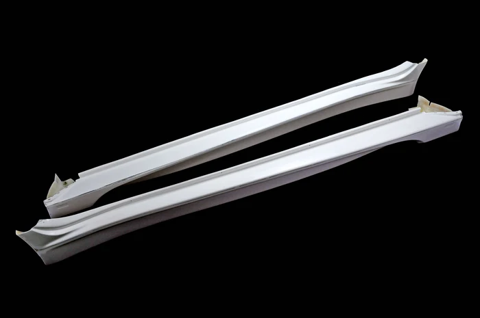 Fiber Glass Car Body Kits Style Wide Ver. Wider Side Skirts for EVO 10 VRS 2pcs