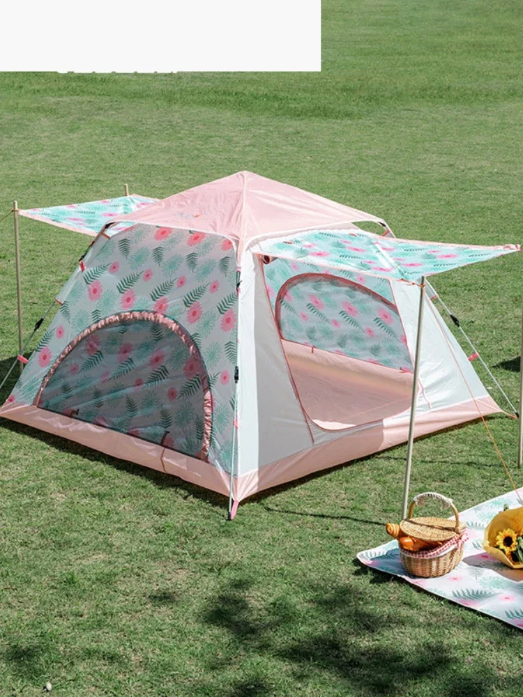 Tent Outdoor Camping Portable Folding Sun Protection One Bedroom One Living Room Automatic