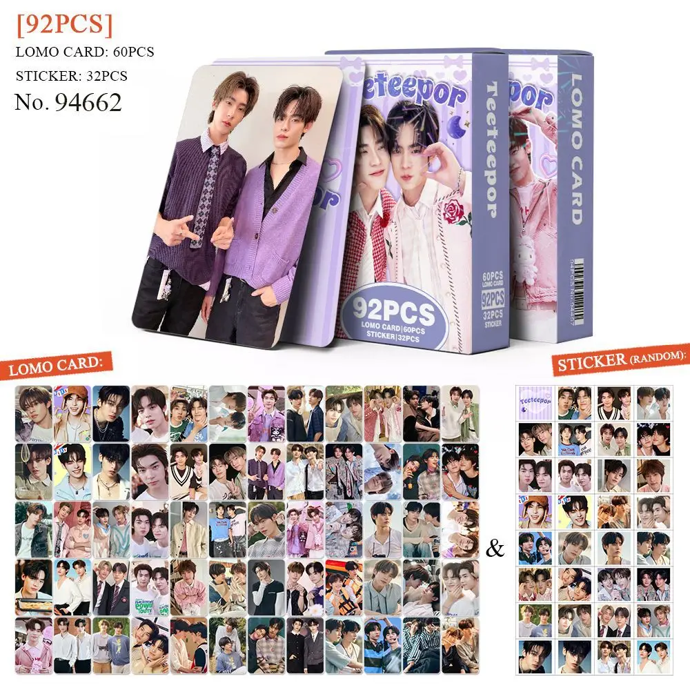 30/92Pcs/Set TeeteePor Duang with You TV CP Lomo Cards Stickers