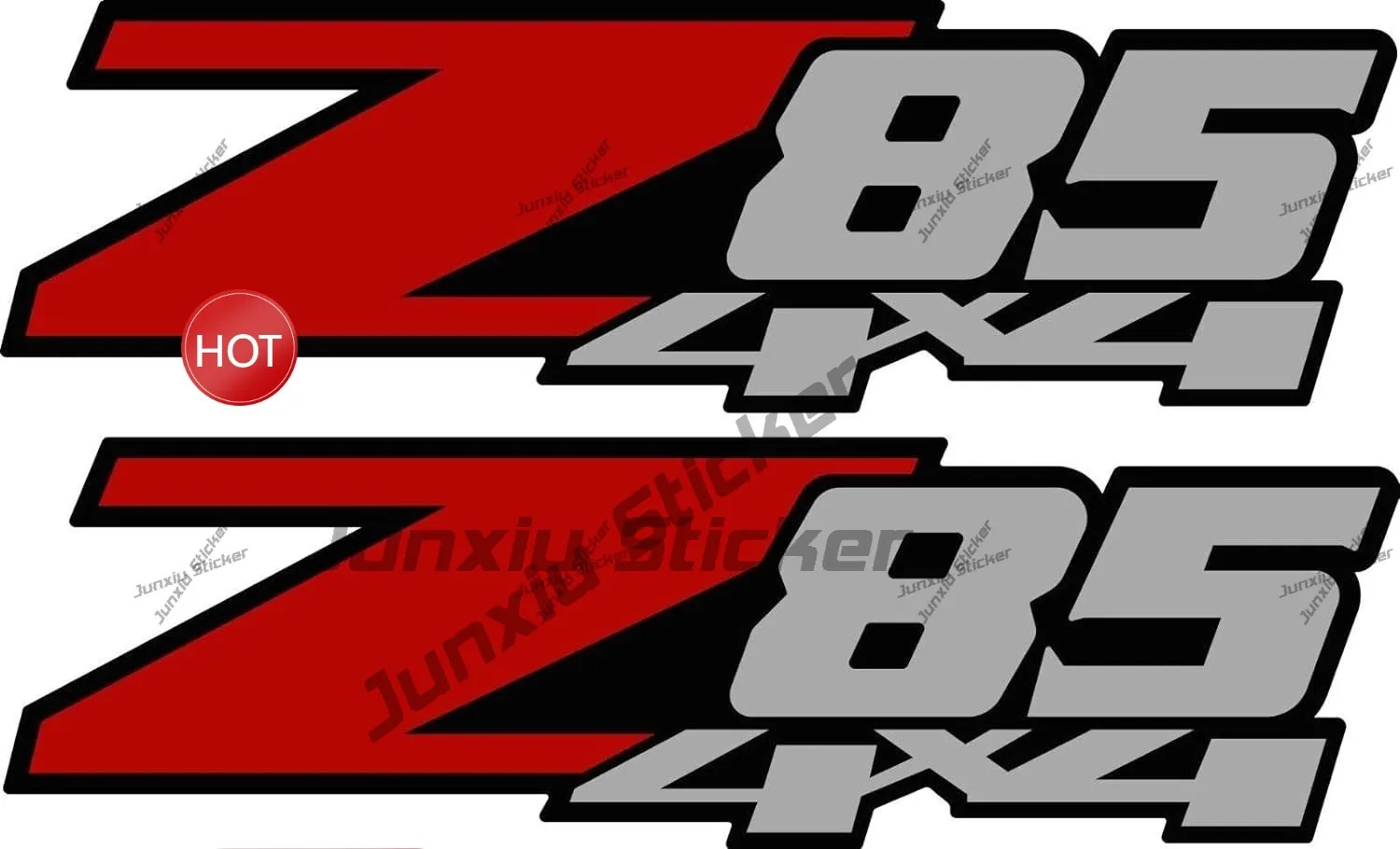 Ein Set aus zwei 4x4 Wolf Offroad Aufklebern, 4WD Z71 Gold Hook Fx4 Offroad-kompatibel, passend für F150 F250 F350 F Truck Zubehör – Detail 21