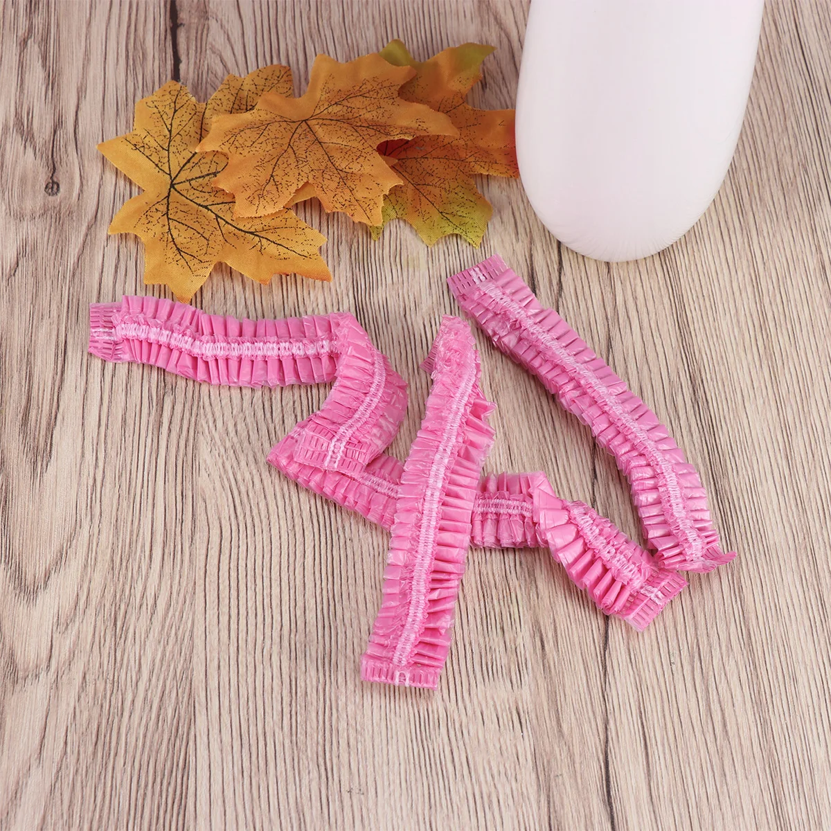 

200 Pcs Transparent Shower Cap Hair Dye Hat for Barber Shop Head Cover Disposable