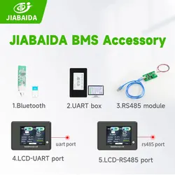 JIABAIDA Smart BMS Accessory LCD Displayer BT UART Box RS485 Cable for JBD  BMS Spare Parts