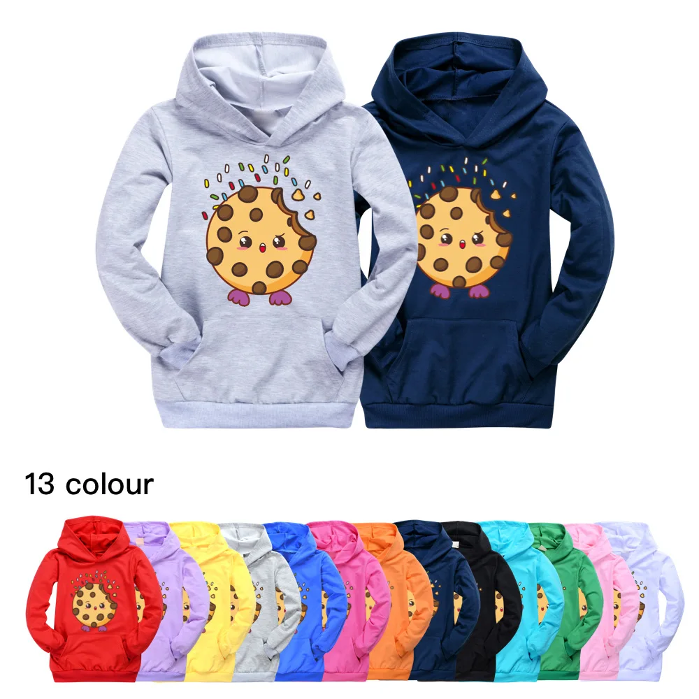 COOKIE SWIRL C Sweatershirt Child Hoodie Kids Pocke Hooded Tops for Baby Boy Clothes Toddler Girl Autumn Teenages Hoodies 3-16Y