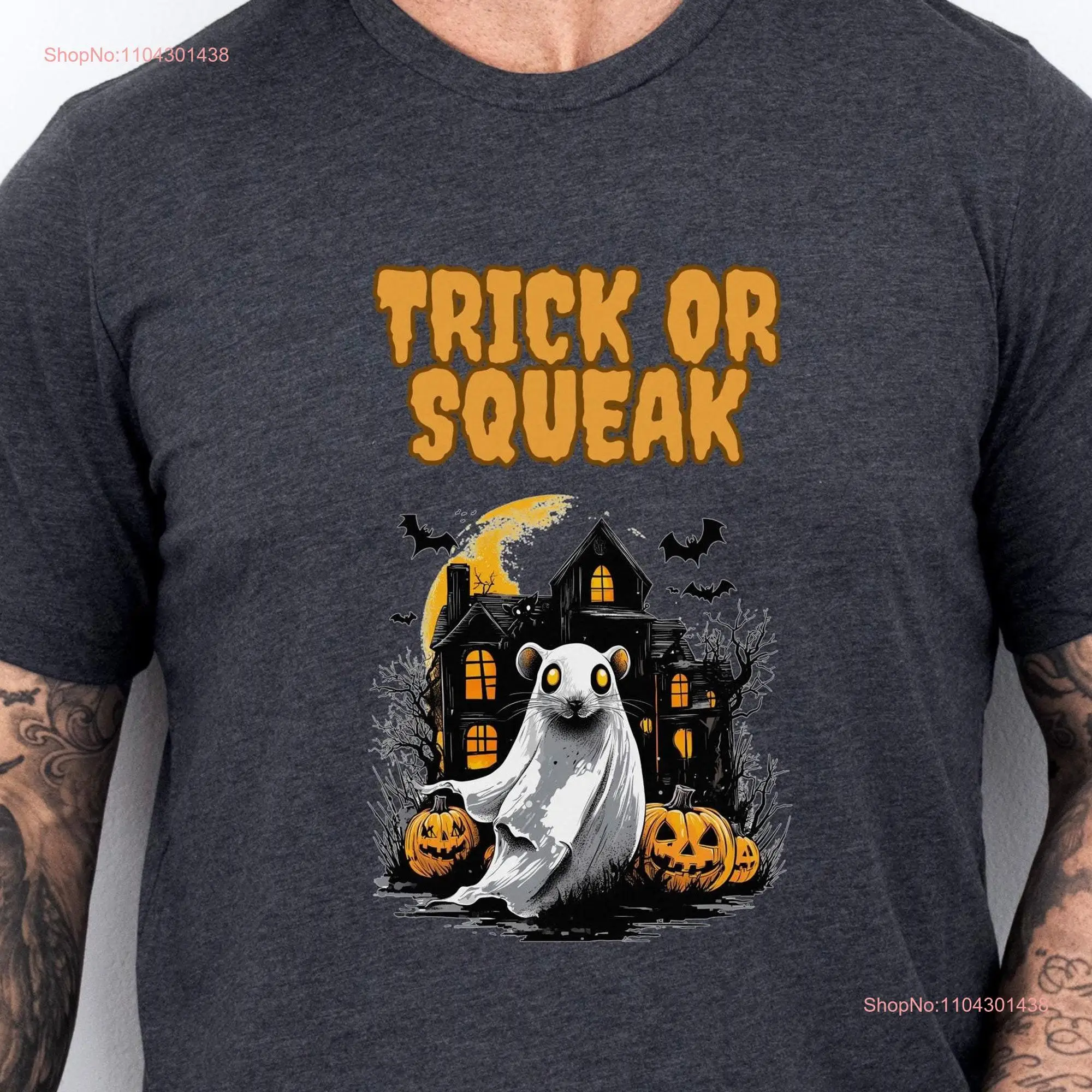 Halloween RaT T Shirt spooky gift Ratty owner lover long or short sleeves