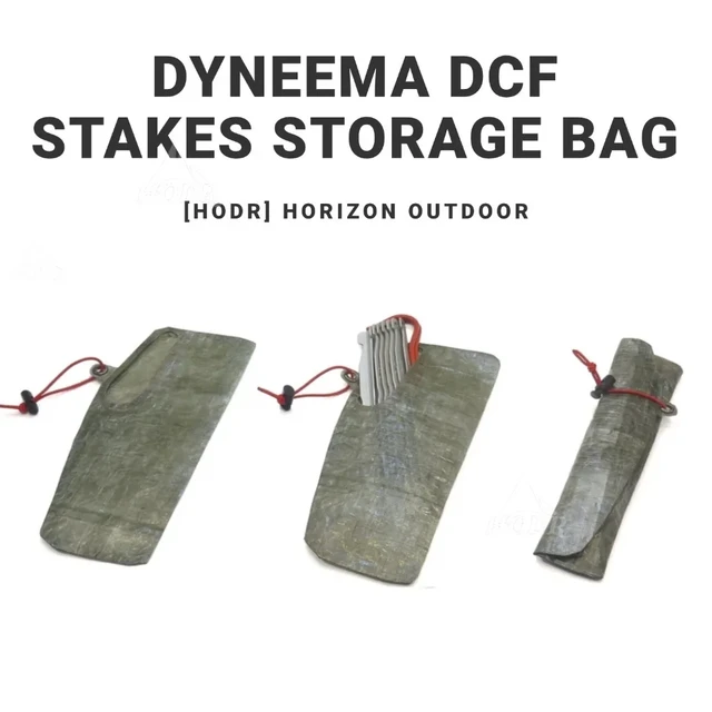 HODR Dyneema Ground Pegs Storage Bag 1.43oz Cuben Fiber DCF EDC Gear Stakes Storage Bag Ultralight 3 4g Ground Nail Minimalist AliExpress