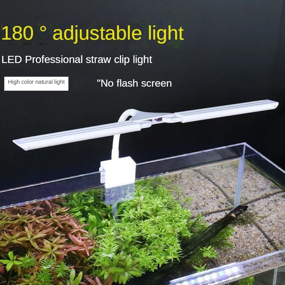 

Super Bright Fish Tank Light With Clip ,Full Spectrum Aquarium Light for Fish Tank, Plant Lamp, Small LED Aquactic Lighting