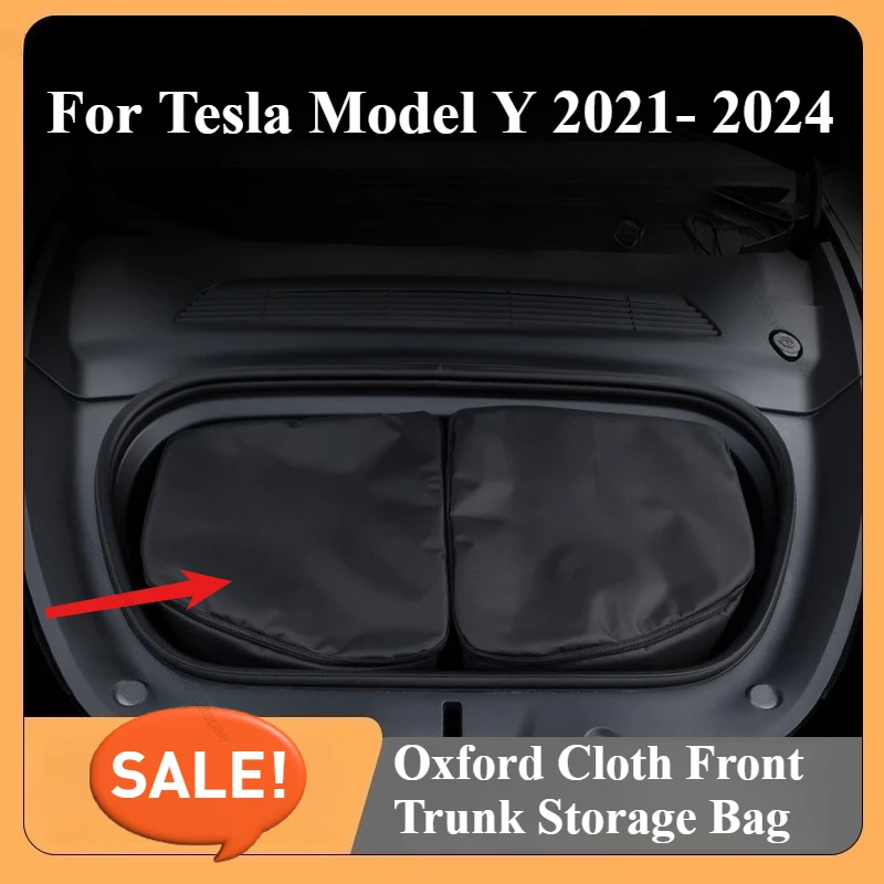 

Для Tesla Model Y 2021-2024 органайзер-холодильник для холодильника, изоляционная сумка-холодильник, органайзеры для хранения переднего багажника