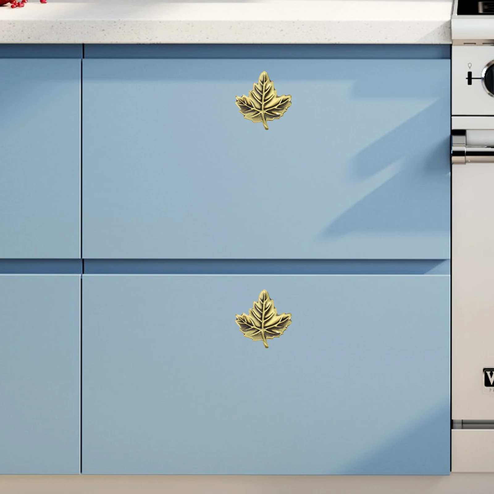 

Modern Cabinet Knobs Pull Handles Furniture Hardware Copper Finish Drawer pulls Kitchen Wardrobe Door Metal Dresser Unique Easy