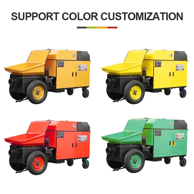 Mini Secondary Structure Column Diesel Electric Pump Concrete Pump Trailer