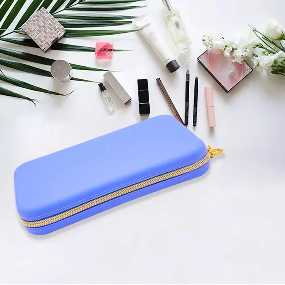 Rectangle Silicone Cosmetic Storage Bag Large Capacity Travel Makeup Brush Holder Portable Cosmetic Waterproof Organizer