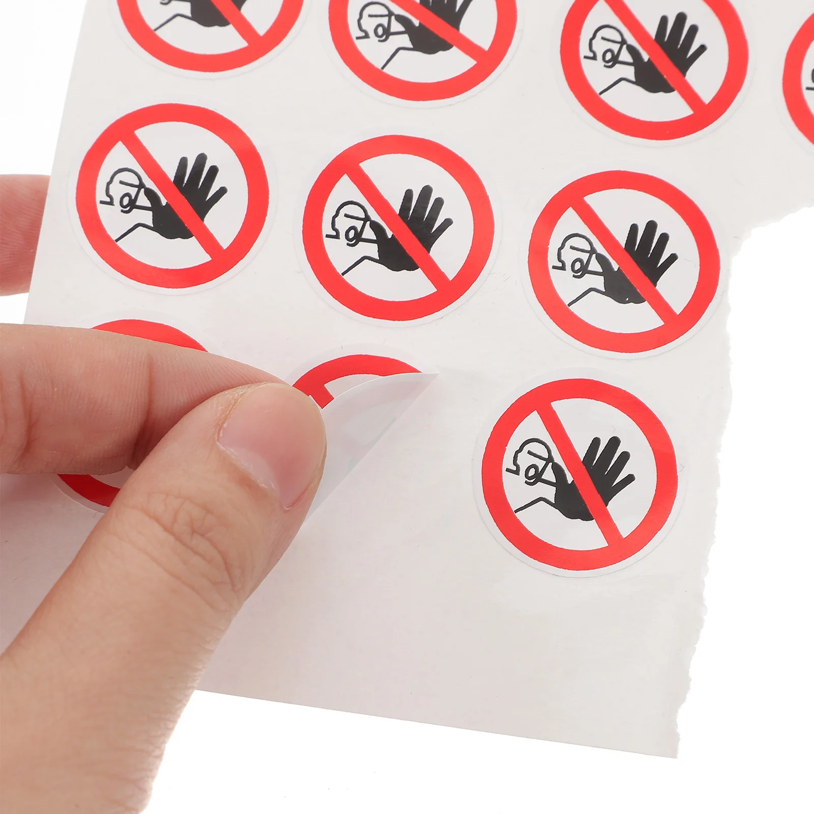 20 pcs Warning Labels No Entrance Stickers Self Adhesive Safety Warning Sign Decals Not Enter Sign For Factories