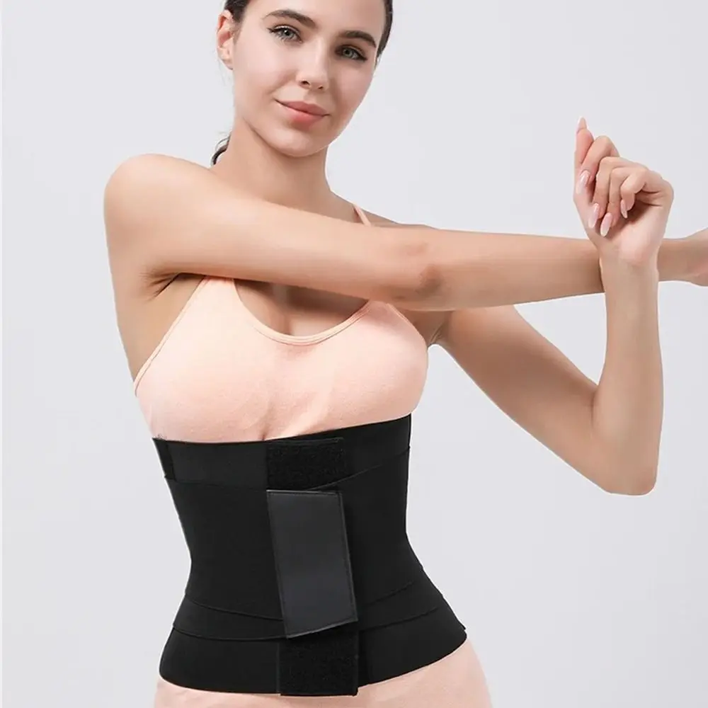 Adjustable Waist Trainer Belt Corset Body Shapewear 7 Size Elastic Lumbar Corset Black Durable Body Shaper Modeling Strap Sweat