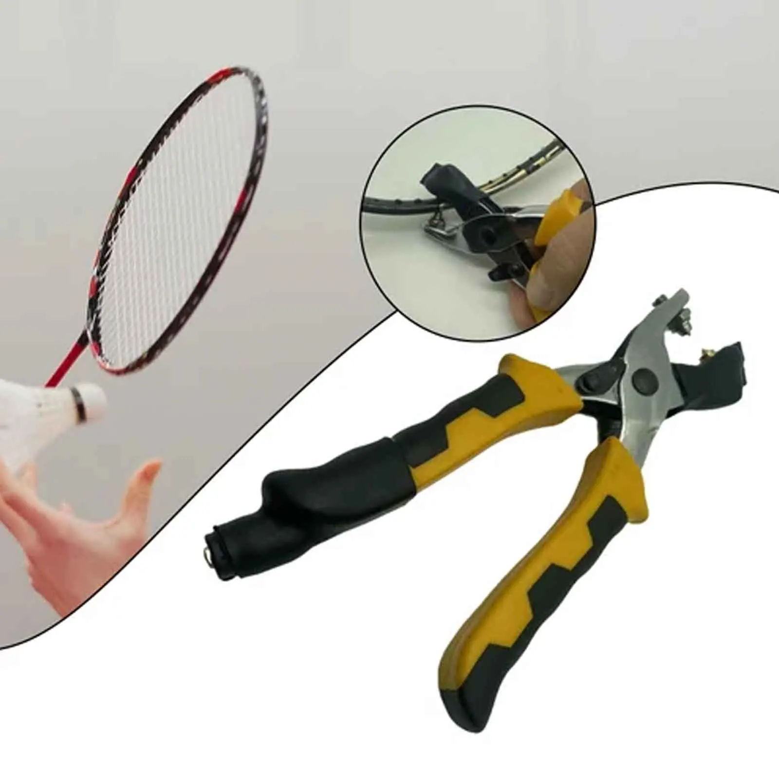 AC 100-240V Badminton Racket Pliers String Clamp Stringing Machine Racquet Racket Outdoor Threading Pincer Forceps Supplies