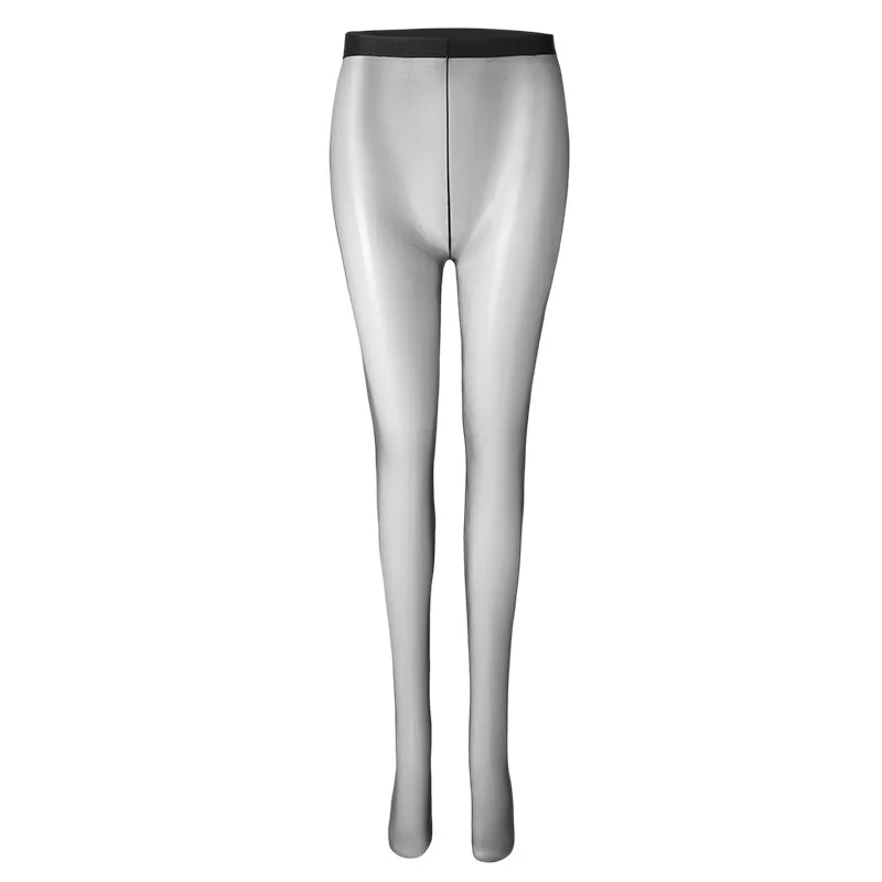 Ultra-Thin Pearl Shiny Women's Stockings Full-Length Sexy Transparent Leggings Anti-Light Nightclub Dancing Pure Color Bagged