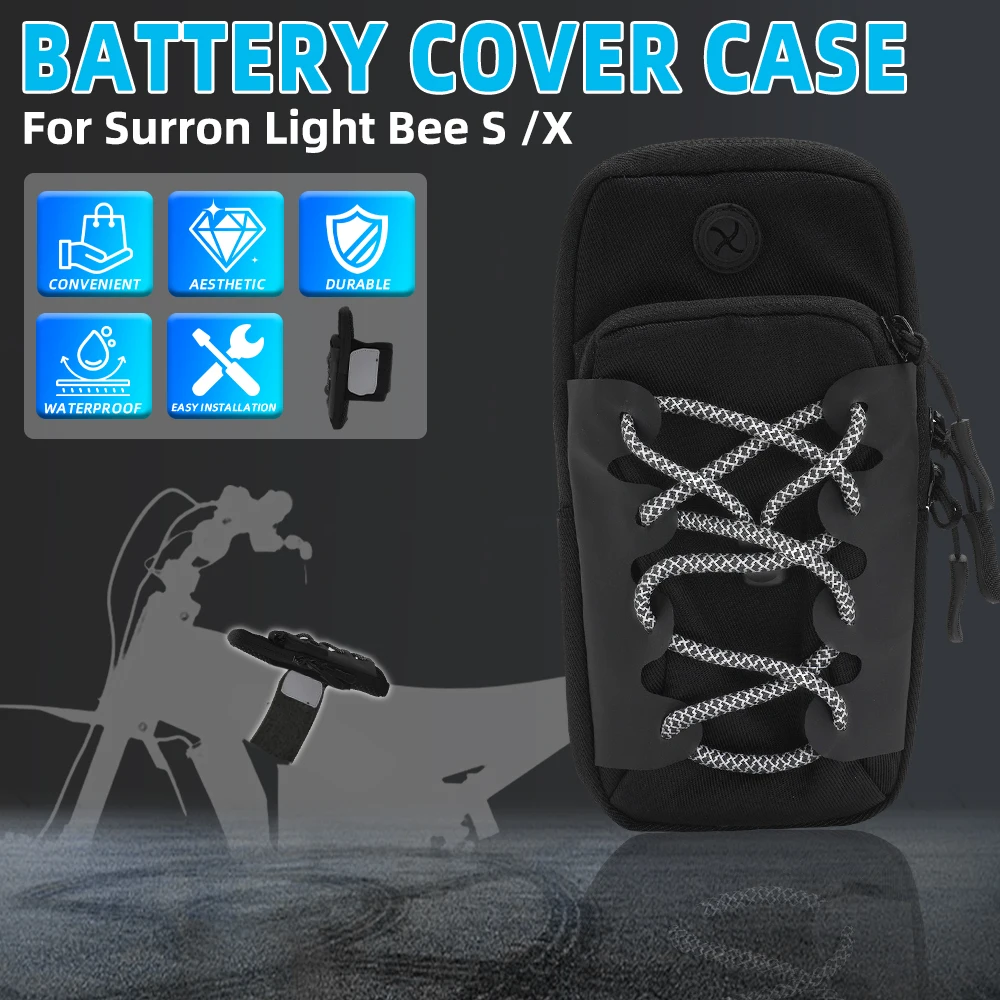 Bolsa de almacenamiento para marco frontal de motocicleta, bolsa de batería para SurRon Light Bee Lightbee X S Segway X160 X260, bicicleta eléctrica de cross