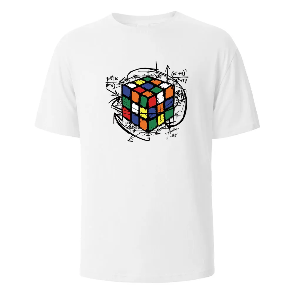 

Mofang Print T-Shirt Summer Tees For Men Women 100% Cotton O-neck Oversize Casual Short sleeved TopsZQ