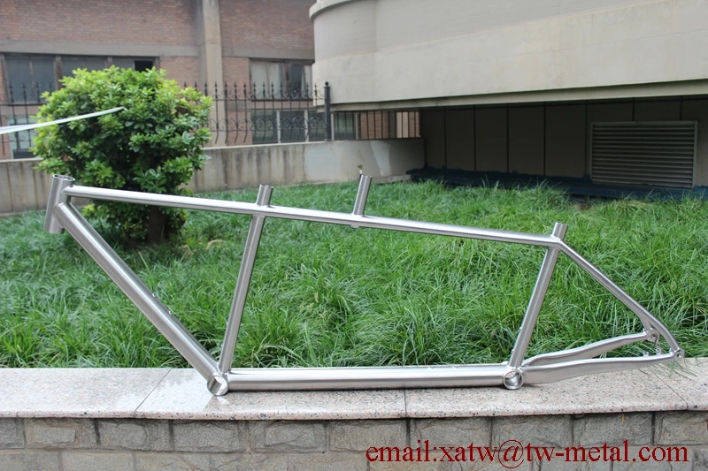 Titanium MTB Tandem Bike Frame 29er/26er Disc Brakes Light Weight Custom Bicycle Frame