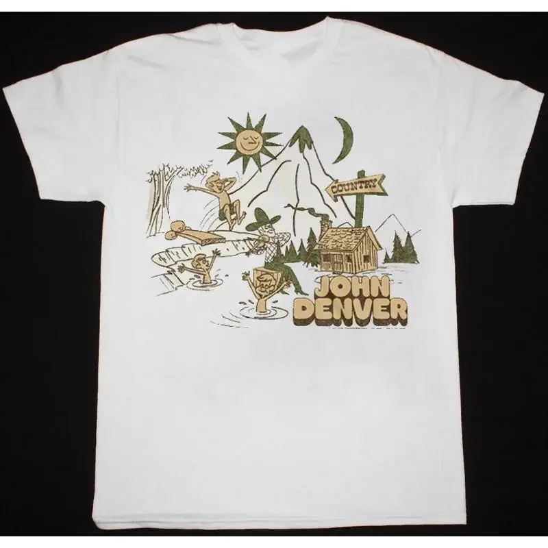 John Denver Country Lake Vtg T Shirt All Size S To 5Xl