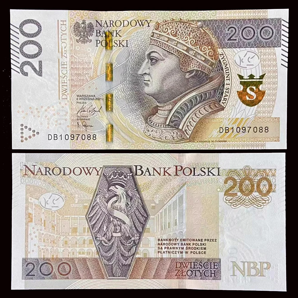 

2015-2021 World/Poland 200 Zloty Original Notes For Collection Brand New UNC