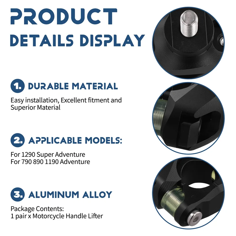 

Motorcycle Handle Lifter For 1290 Super Adventure 790 890 ADV Handlebar Riser Handle Height Adjustment