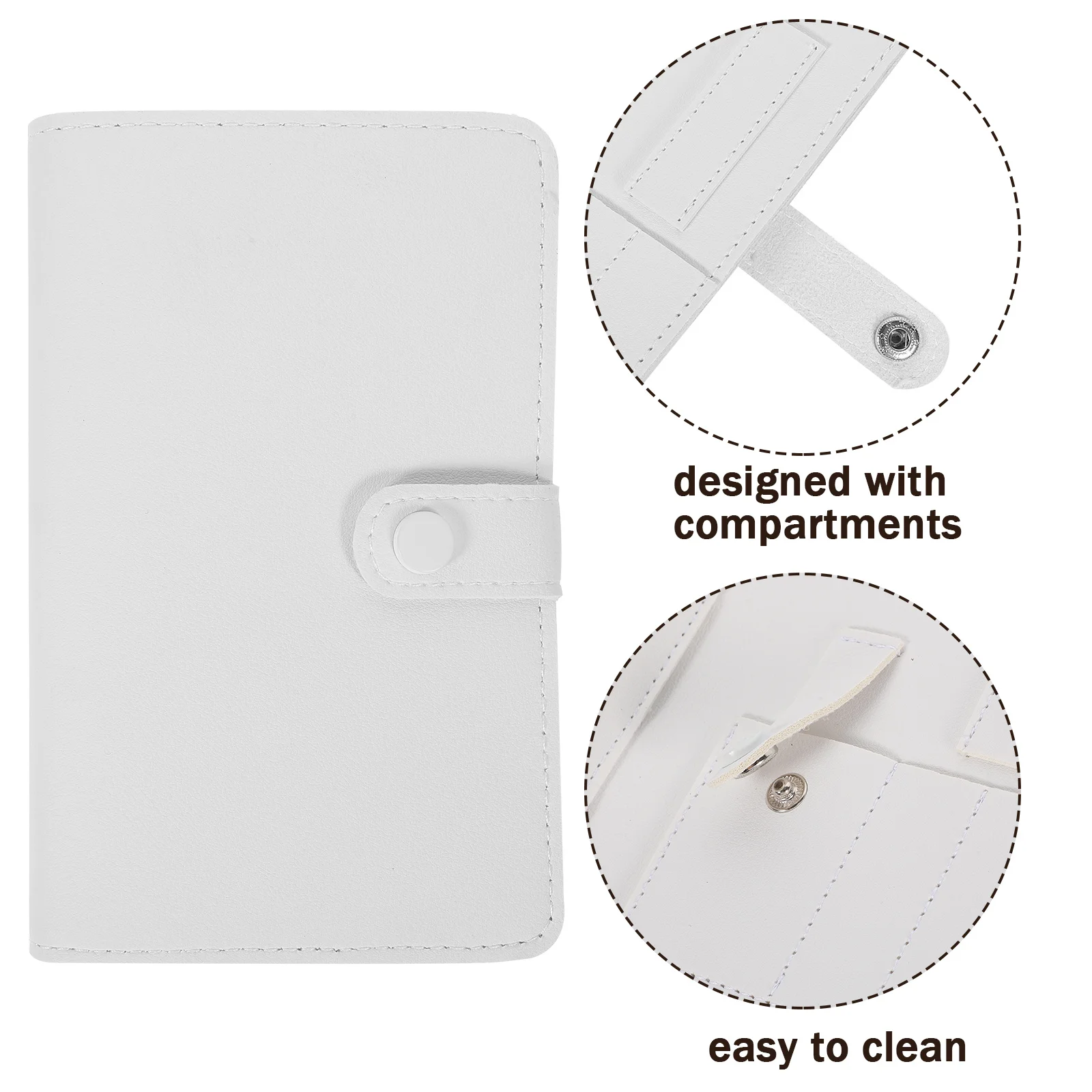 37 ثقوب لقمة ثقب حقيبة التخزين متعددة الوظائف المحمولة المنظم لأدوات الأظافر تصميم دائم الحد الأدنى حجم السفر مسمار #4