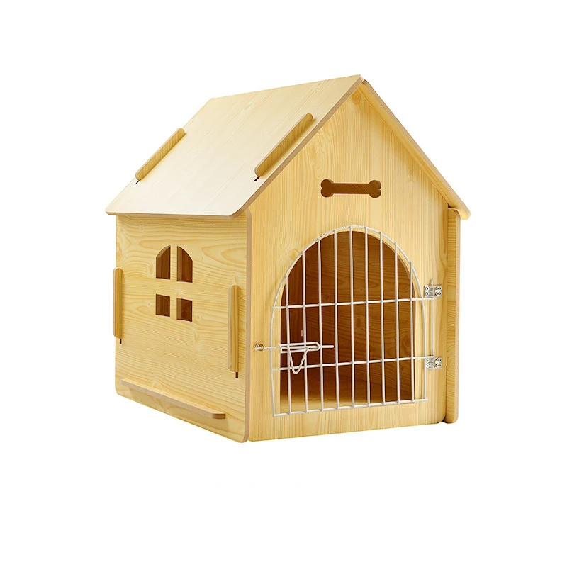 Detachable Multi-purpose Wooden Cat Houses, High Quality Pet Kennel with Window, Practical and Breathable Cat House Outdoor