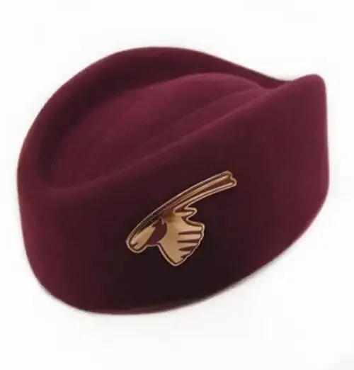 

Qatar Flight Attendant Hat Wool Women Work