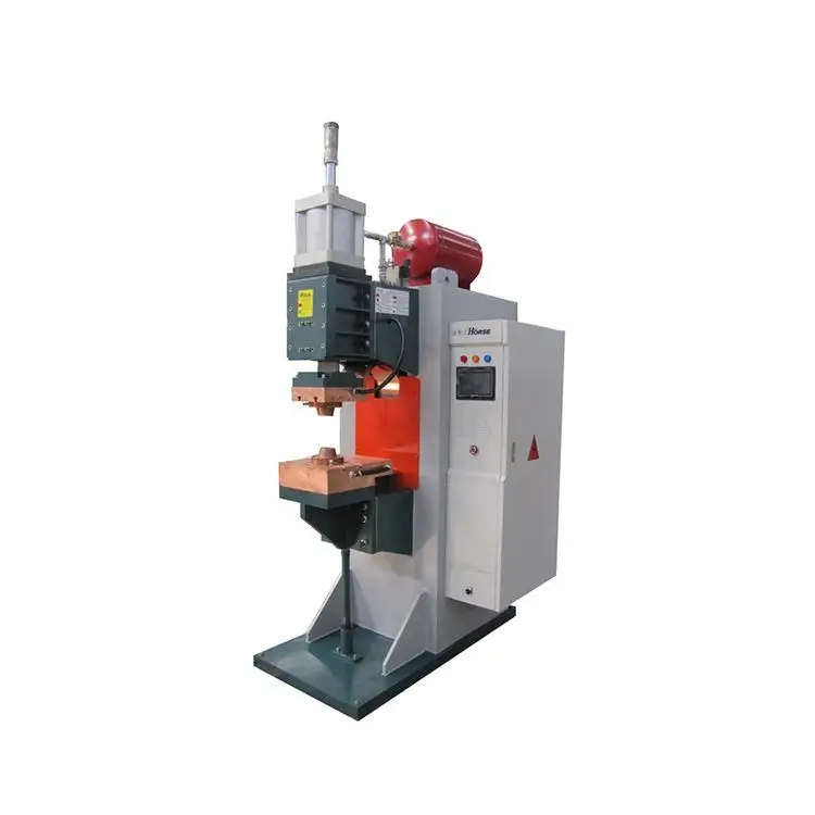 Stainless Steel Cookware Pneumatic AC/DC Projection Spot Welding Machine Resistance DN25 Spot Welder