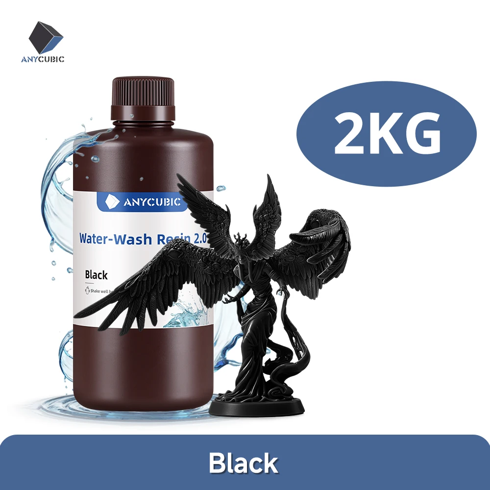 ANYCUBIC Żywica do mycia wodą do drukarki LCD 3D Wysoka precyzja Niski zapach Niska lepkość Drukowanie 3D Standardowy fotopolimer — zdjęcie produktu 12