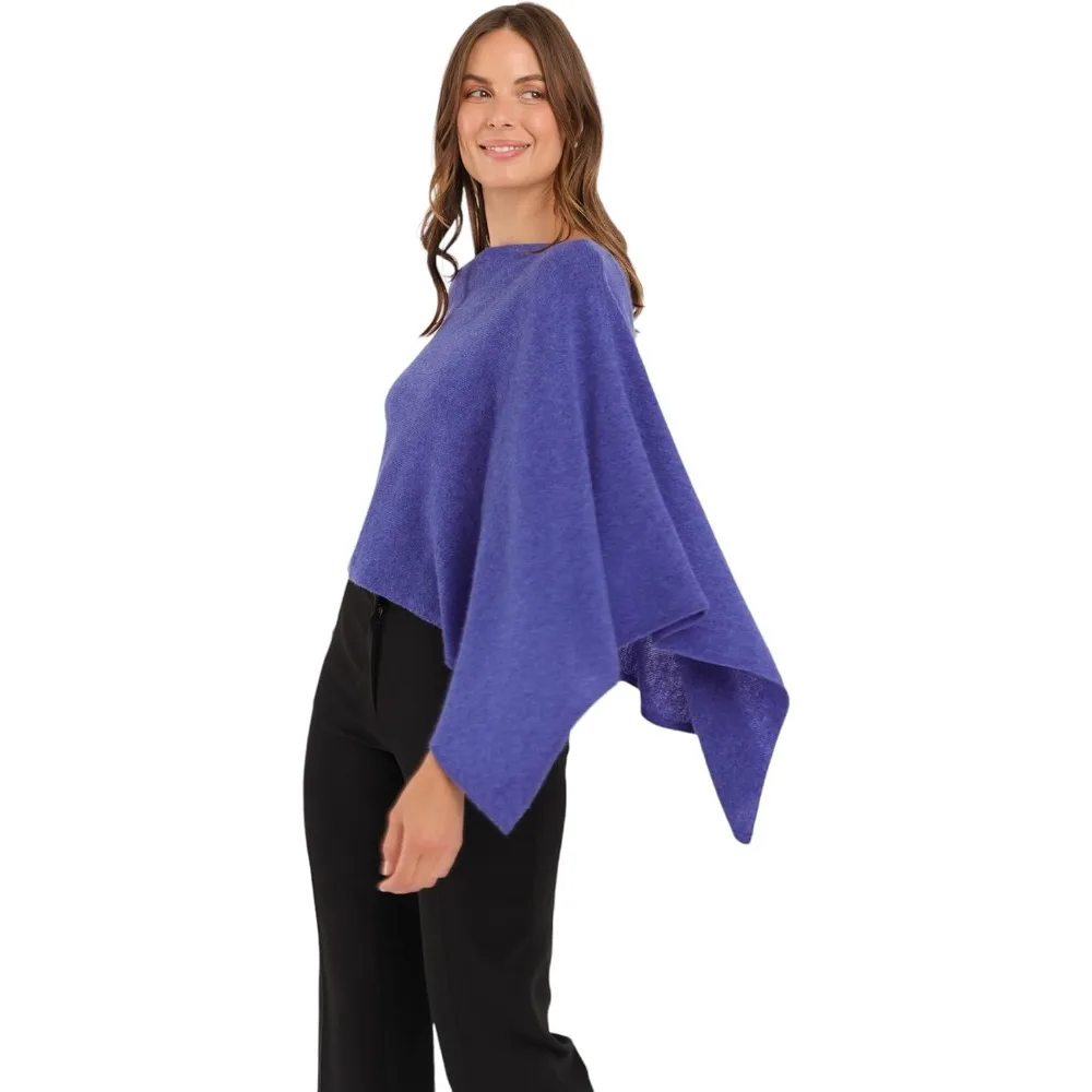 معطف كشمير 100% فاخر - فستان علوي خفيف الوزن وناعم ومريح - غلاف كشمير متعدد الاستخدامات - هدية مثالية لها