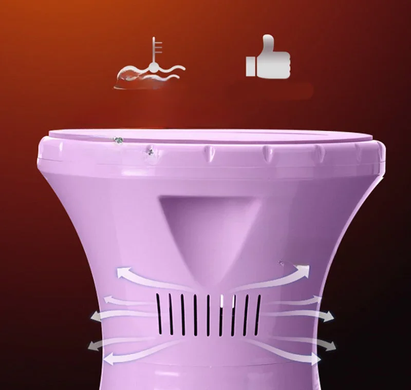 Imagem -04 - Artemísia Vapor Assento Steamer para Mulheres Raio Infravermelho Distante Massagem Ergonômica Ânus Sentado Dispositivo de Banho de Fumaça Tratamento de Hemorroidas Saúde