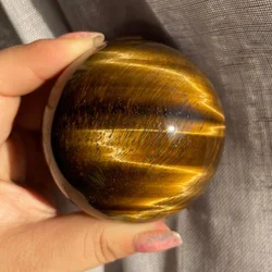 Natural Tiger Eyes Crystal Ball Meditation Balls Decorative Sphere Reiki Healing Crystals Decoration (40-55MM Size)