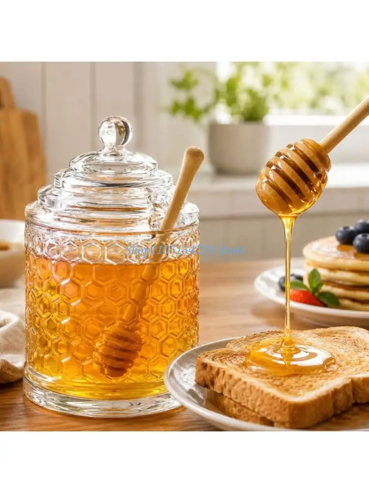 N5KC Textured Glass Serving Piece for Breakfast Spreads and Tray Use