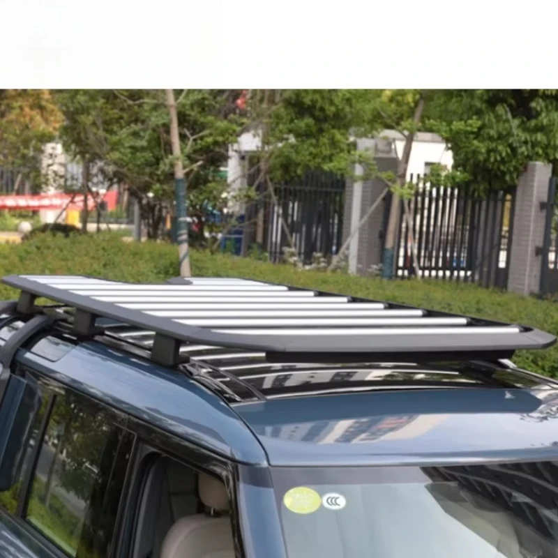 Defender 110/90 Silver & Black Color Roof Luggage Rack Fit for Defender Car Exterior Luggage Carrier