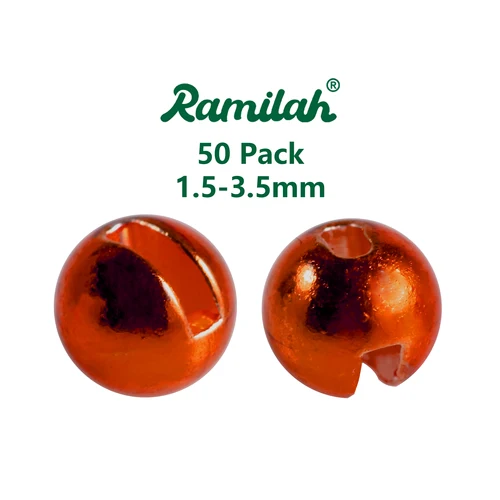 Imagen 1 del producto Paquete de 50 cuentas ranuradas de 32 colores de 1,5-3,5 mm para atado de moscas