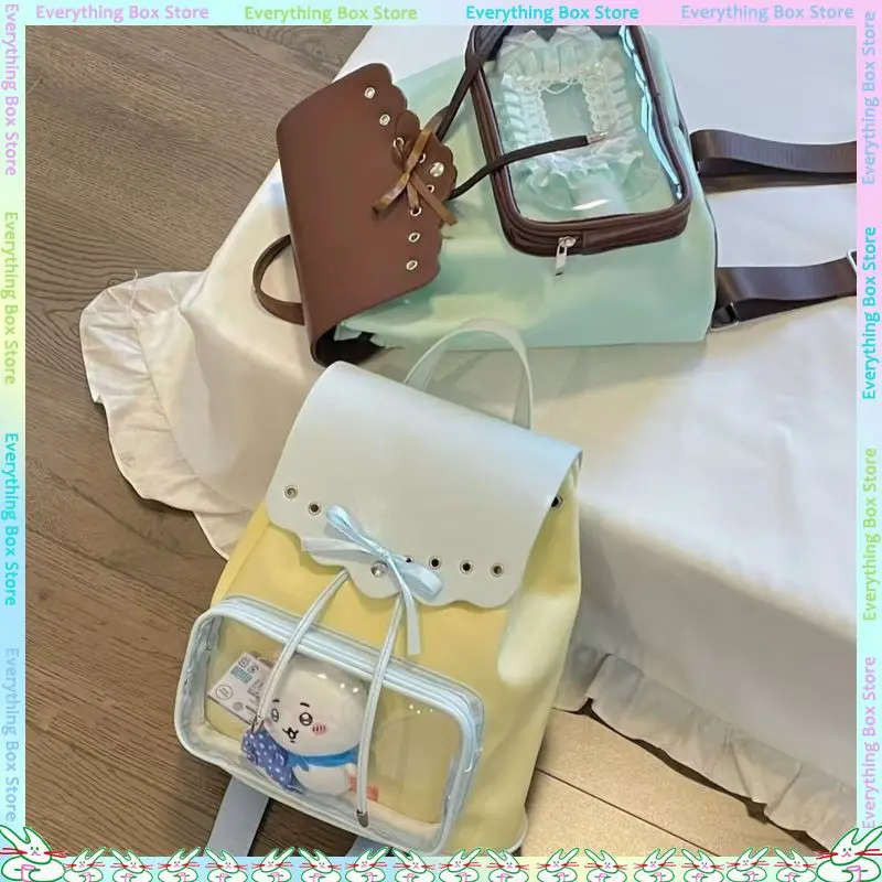 

2025 New Color Blocked Design Backpack Pain Bag Large Capacity Backpack Cute College Backpack Friend Gift Small Capacity Itabag
