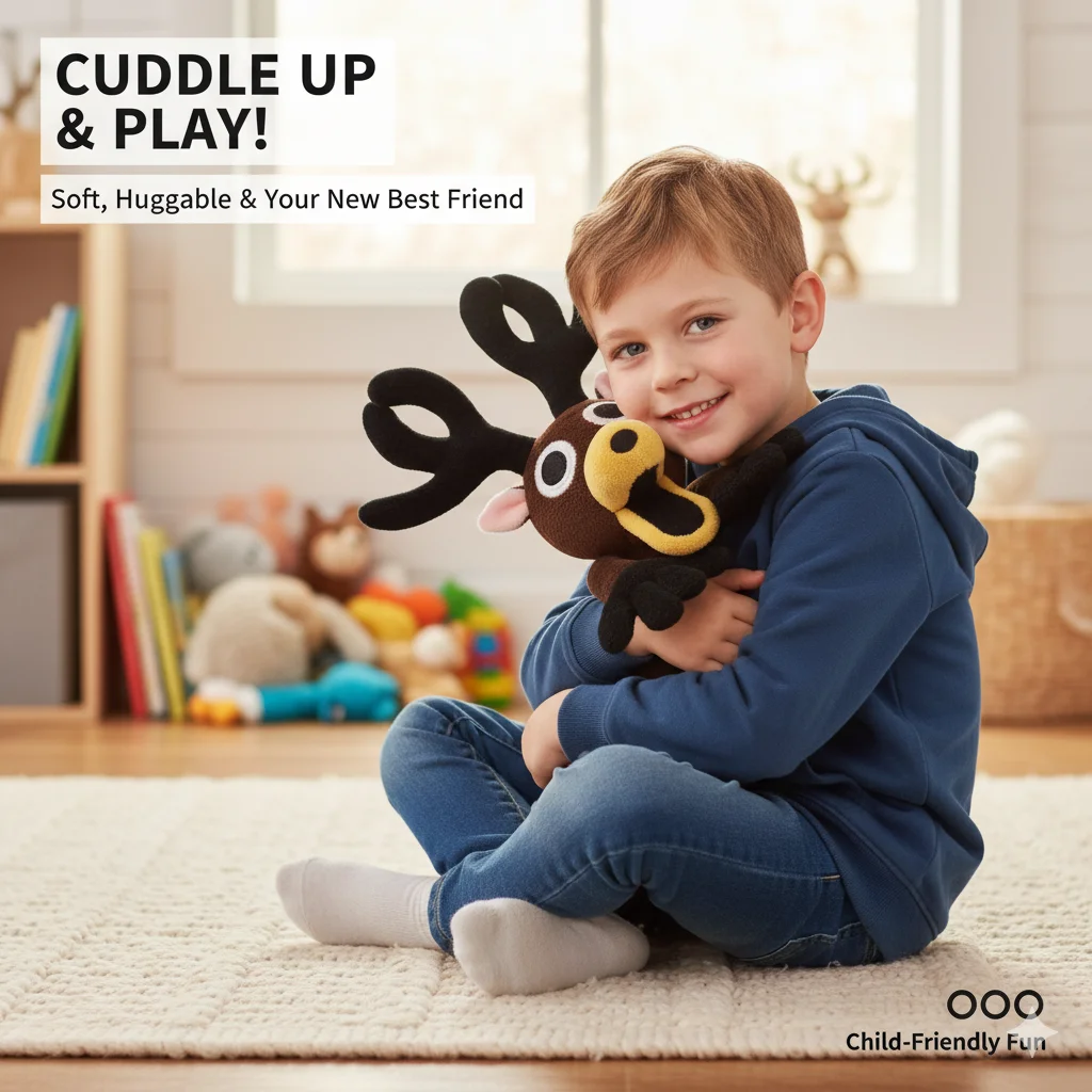 99 ليال في الغابات الغزلان ألعاب من القطيفة فيلم الحيوانات المحشوة الغزلان لعبة المشجعين هدايا عيد الميلاد لعب للأطفال هدايا الهالوين 2025